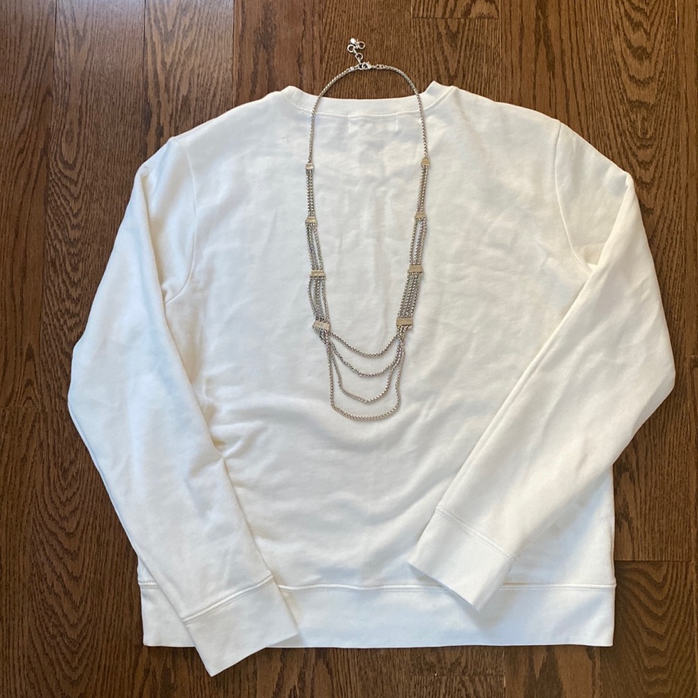 Lucky Brand silver layered necklace